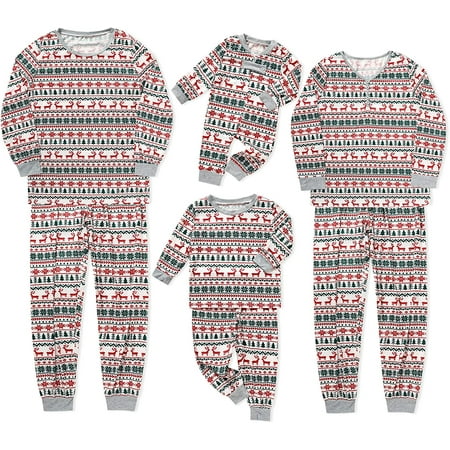 

Viworld Family Christmas Pjs Matching Sets Christmas Matching Jammies Holiday Xmas Sleepwear Set