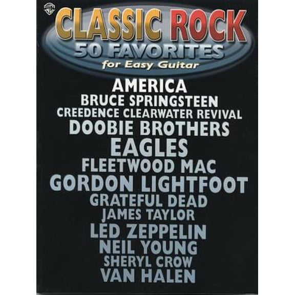 Pre-Owned Classic Rock -- 50 Favorites for Easy Guitar: Easy Guitar (Paperback) by Alfred Music