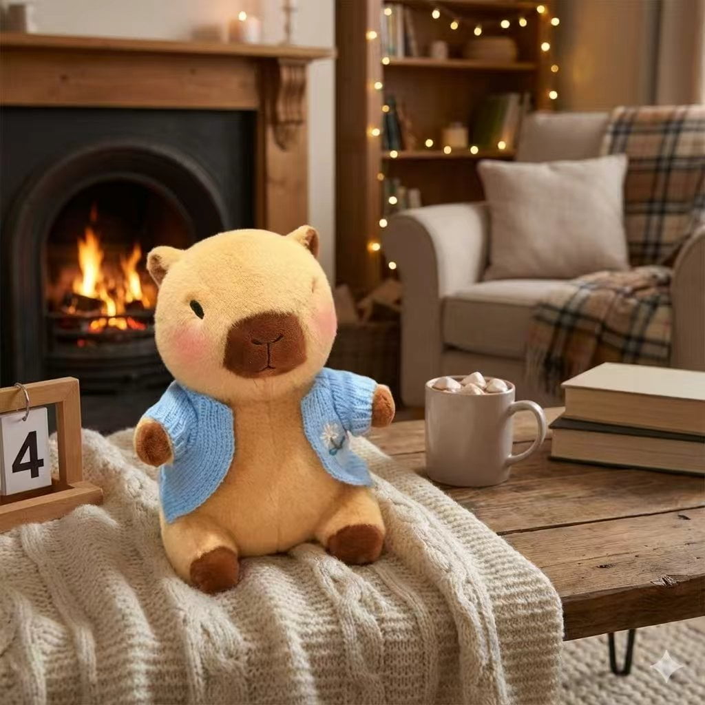 Capybara Plush with  Clothes & Accessories, Dress Up Capybara Stuffed Animal plush toys , 10.2 in Cute Plushies for Girl/Boy Birthday or Christmas Gift