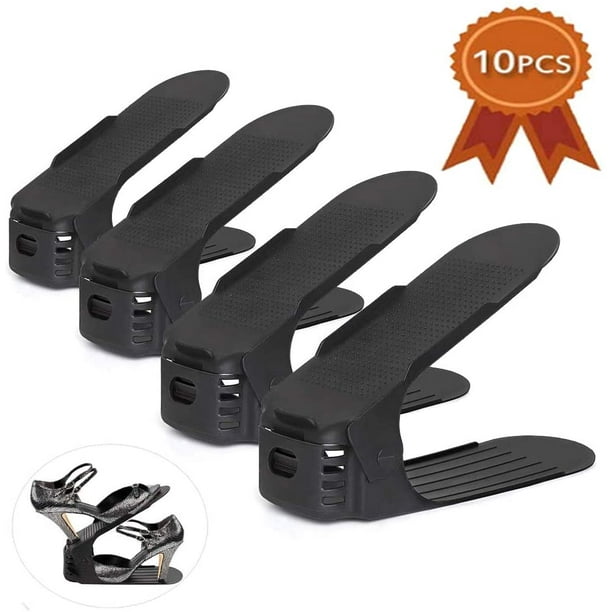 Shoe Slots Organizer, 10 PCS Adjustable Shoe Stacker Space Saver
