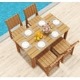 thumbnail image 6 of Wingyz Outdoor Dining Table Set for 4, Patio Table with Umbrella Hole and Side Chairs Furniture Set, 6 of 7