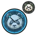 thumbnail image 2 of RMDQTR 12 Inch Sound-Activated LED Night Light Wall Clock Silent Sweep Movement Acrylic Face Battery-Operated for Bedroom/Living Room/School / Panda Head Image, 2 of 8