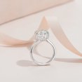thumbnail image 3 of 3/5 Carat Moissanite Wedding Ring for Bridal Set D Color 18K Moissanite Rings Women Simulated Diamond Promise Ring Fiancee Lab Grown Diamond Engagement Rings Lady with Certificate, 3 of 7