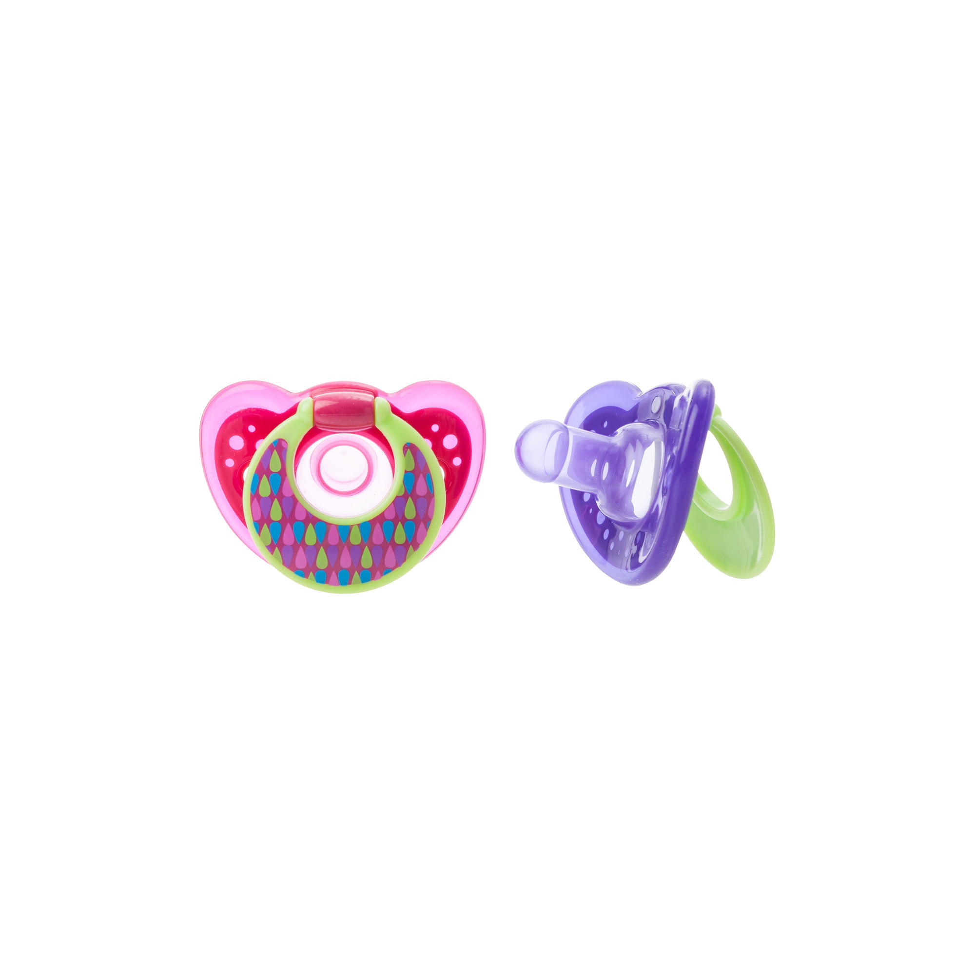 The First Years 2 Pack GumDrop Newborn Pacifier  Colors May Vary 