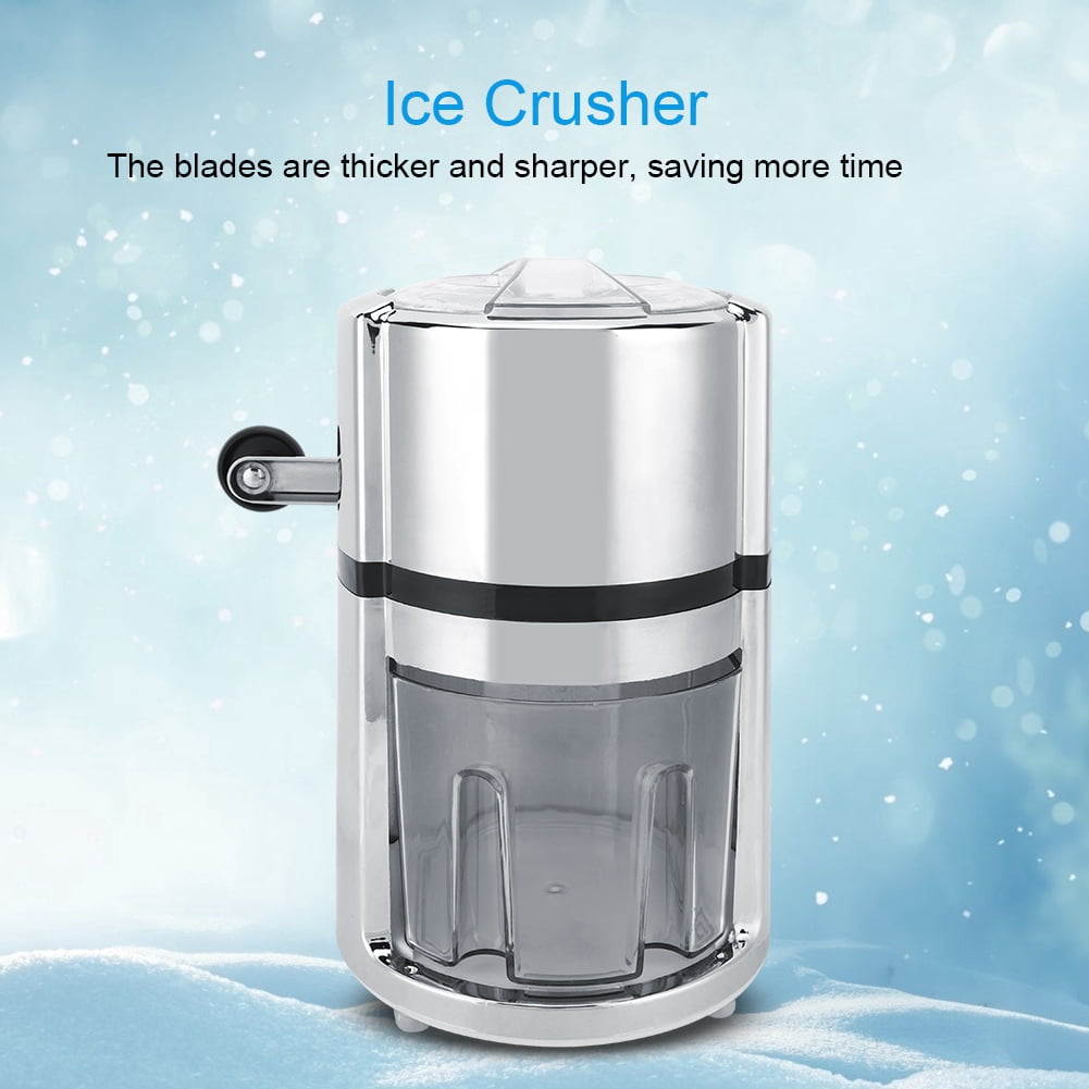 Round Hand Crank Manual Ice Crusher Ice Shaver Kitchen Tools Household Manual Ice Crusher