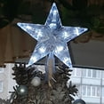 thumbnail image 2 of Lovebay Christmas Tree Topper 9" Five-pointed Star LED Lights String Garland Fairy Lights Home Decoration Christmas Ornament White, 2 of 10