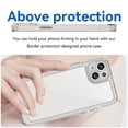 thumbnail image 3 of Dteck for iPhone 16 Plus Slim Clear Back Case, Shockproof Lightweight Crystal Transparent Acrylic Back Soft TPU Rubber Bumper Hybrid Case, Clear, 3 of 8