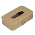 thumbnail image 4 of Soporte para caja de pañuelos con visera automática, accesorios interiores, servilletero, servilletero Pinza para colgar Beige shamjiam Estuche de tejido para parasol de coche, 4 of 8