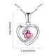 thumbnail image 3 of Fiudx Collar de Corazon, Alegría de La Modernidad En Melocotón, Delicadeza de Diseño En Colgante, Cadete Ajustable, Ideal En San Valentín o El Día de La Madre, Ideal En Amantes de La Moda. Incluye Ca, 3 of 3