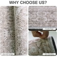 thumbnail image 4 of Dowellia Area Rugs for Living Room 8'x 10' Machine Washable Vintage Print Large Throw Non Slip Bedroom Rugs, Brown, 4 of 6