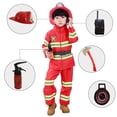thumbnail image 2 of Disfraz De Halloween Para Niños Bombero Uniforme Sam Juego De Rol Ropa De Trabajo Traje De Niño Niña Rendimiento Disfraces De Fiesta \, 2 of 4