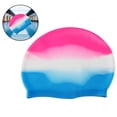 thumbnail image 2 of Gorro de baño de silicona, 1 paquete, duradero, cómodo, elastomérico, para adultos, para mujeres, hombres, cabello corto, cabello largo, 2 of 8
