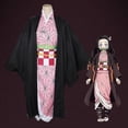 thumbnail image 4 of Conjunto de disfraz de Anime Demon Slayer para niños, traje de Tanjirou Nezuko para adultos, 4 of 5