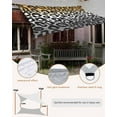 thumbnail image 5 of Sun Shade Sail 12x16Ft Gradient Yellow Grey Leopard Uv Block Sunshade Canopy Outdoor Shade Cover Rectangle Shade Cloth For Patio Garden Yard Deck Pergola, 5 of 6