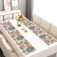 thumbnail image 2 of Pioneer Flower Floral Print Pattern Summer Placemats Table Placemats Set Of 6-Linen Kitchen Washable Placemats Table Mats 12x18 Inch Non-Slip Heat Resistant, 2 of 5