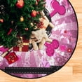 thumbnail image 4 of Coolnut Sugar Skull Halloween Christmas Tree Mats Waterproof Tree Skirt, Day of The Dead Xmas Tree Stand Tray Mat Floor Protector Pad for Holiday Party Decoration, 28.3", 4 of 6