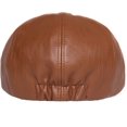 thumbnail image 6 of CoCopeaunts Newsboy Hats for Men Spring Autumn PU Leather Hat Female Artist Painter Beret Hat Lady Solid Octagonal Newsboy Cap, 6 of 7