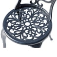 thumbnail image 5 of Bistro Set Table & 2 Chairs Cast Aluminum 3 Pcs Patio Furniture Set, 5 of 5