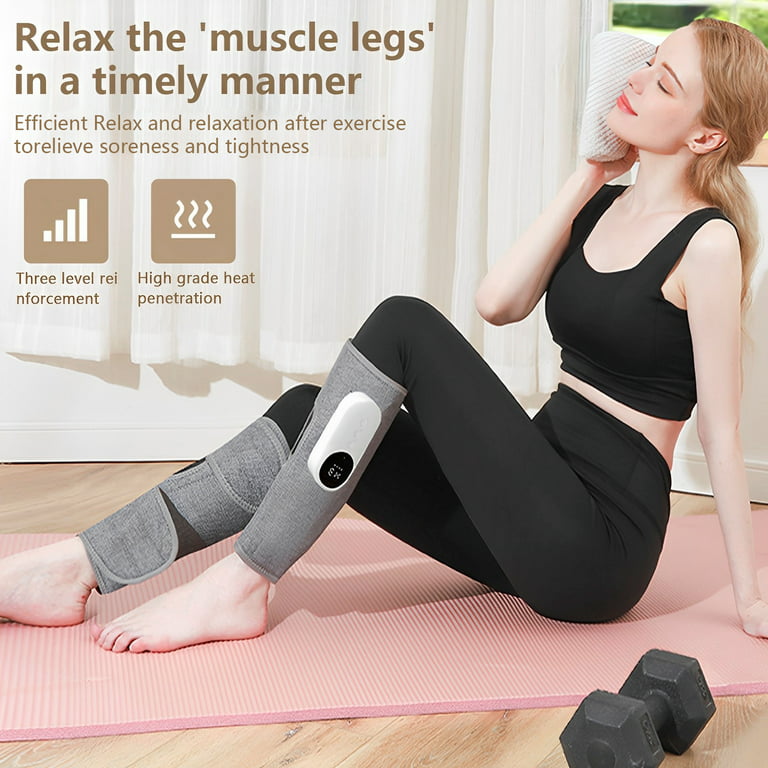 FIT KING Foot and Leg Massager for Circulation and Relaxation, Compression  Calf Thigh Foot Massage,Handheld Controller with 3 Modes 3 Intensities, 2