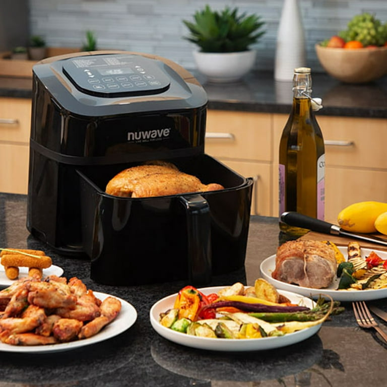 Nuwave Brio 6-Quart Healthy Digital Smart Air Fryer with Probe One