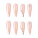 thumbnail image 3 of Uñas postizas de bailarina, punta francesa blanca, uñas acrílicas artificiales, pegamento brillante en las uñas, 24 Uds., 3 of 5