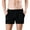 Black, variant on HEVIRGO Soutong Sollid Color Men Underpants Side Pockets Comfy Elastic Waist Loose Boxer Underwear for Inside Wear,Black M