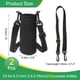 thumbnail image 2 of Uxcell 2Pcs 12 oz funda de botella de agua aislada de neopreno con correa, negro, 2 of 6