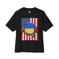 thumbnail image 5 of Ukraine Flag + USA Flag Pride T-shirt | Ukrainian + American Flag Rip 4th Of July | Viral Tees | Unisex - 3 Colors, 5 of 9
