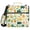 Elephant Food Leaves, variant on 3 Ring Zipper Binder with Shoulder Strap Waterproof Trapper Keeper 2 Inch D-Ring 500 Sheets Capacity Seashells Starfish Seaweed
