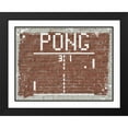 thumbnail image 2 of Stephen Chambers 32x25 Black Ornate Wood Framed With Double Matting Wall Art Titled - Pong Graffiti 2, 2 of 6