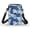 Blue Floral Print, variant on Assorted Halloween Icons 4.33x1.97x7.09 Sling Bag Polyester for Men, Women