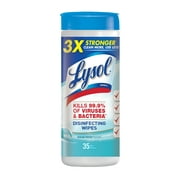 Lysol Disinfecting Wipes, Ocean Fresh, 35ct, Tested & Proven to Kill COVID-19 Virus, Packaging May Vary