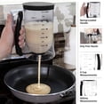 thumbnail image 2 of Dispensador De Masa Para Panqueques - Dispensador De Masa Para 4 Tazas Con Mango Apretable Para Panqueques, Gofres, Muffins Y Crepes - Herramientas Para Hornear (Negro), 2 of 5