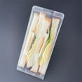 thumbnail image 4 of Portable Breakfast Sandwich Bag Plastic Cake Holder Boxes Triangular Sandwich Packaging Boxes for Wedding Party, 4 of 6
