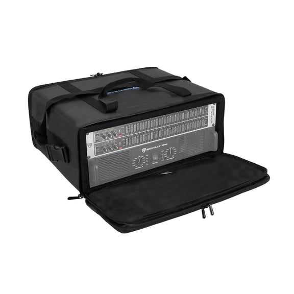 Rockville RRB45 V2 4U Space Rack Bag with 16-Inch Depth Black