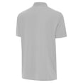 thumbnail image 3 of Men's Antigua Gray/White Philadelphia Eagles Twine Performance Polo, 3 of 3