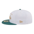 thumbnail image 7 of Men's New Era White/Green Philadelphia Eagles Scripted 59FIFTY Fitted Hat, 7 of 7