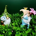 thumbnail image 1 of Cheers US Garden Gnome Statue with Solar LED Lights , Resin Gnome Figurine Carrying Glowing Bird , Outdoor Decorations for Patio,Lawn ,Yard Art Decoration , Housewarming Garden Gift, 1 of 7