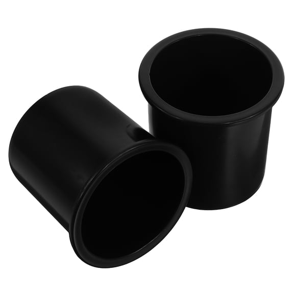 YUNLIGHTS 2Pcs Plastic Drinks Can Holders Black Recessed Cup Storage for Boat Rv Recliner Seats