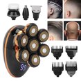 thumbnail image 1 of 5 in 1 Electric Hair Shaver, USB Rechargeable Water Washable Intelligent Floating Cutter Head 4 Guide Combs Electric Head Shaver  for Men for Hair Grooming, 1 of 7