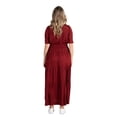thumbnail image 3 of Destination Maternity Women’s Split Neck Maternity Maxi Dress, Sizes S-XXL, 3 of 4