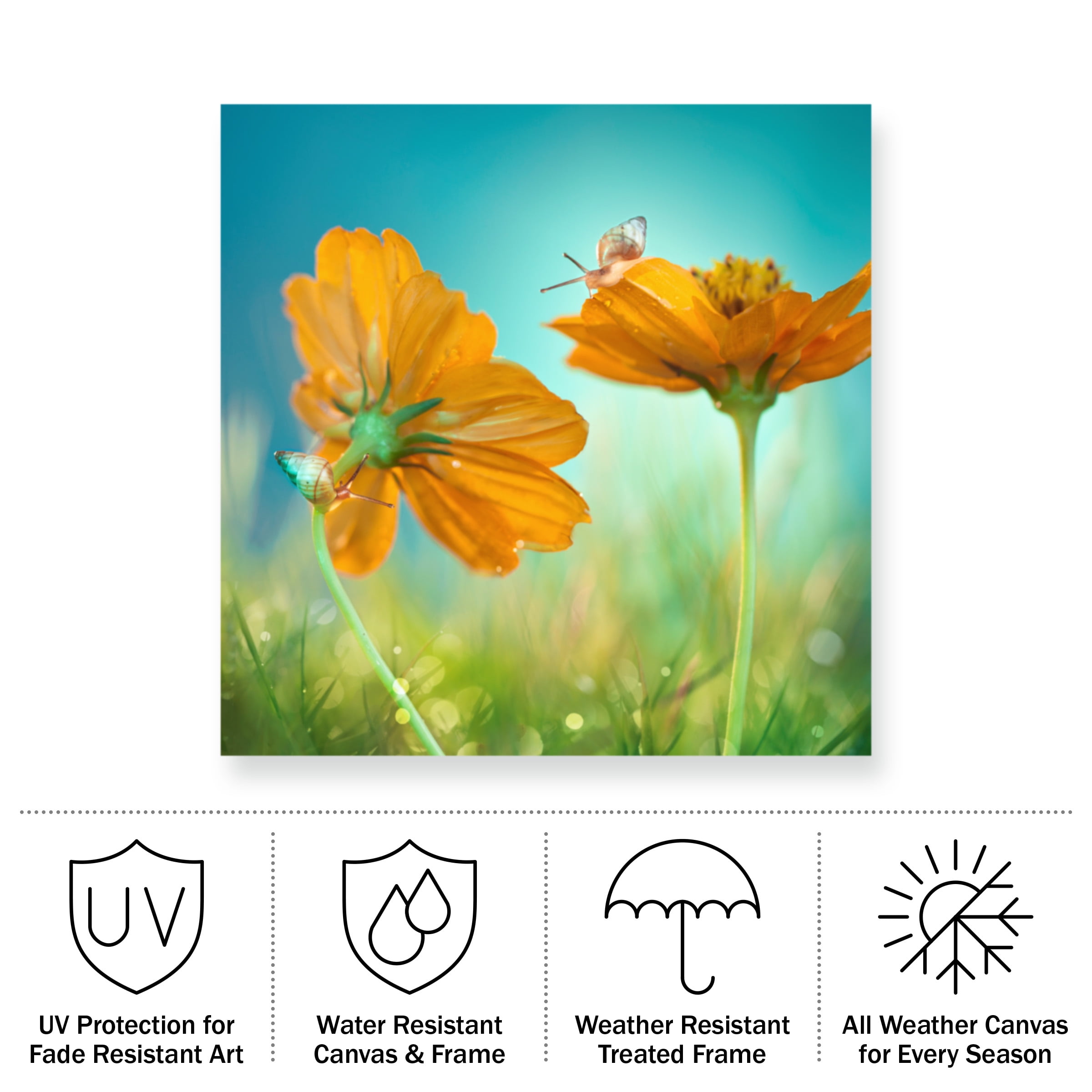 Peiling Lee 'Play Time Flowers' Outdoor Canvas