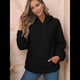 thumbnail image 5 of Sudadera con Capucha para Mujer, Sudadera de Larga, Holgada y con Bolsillos. Negro XL, 5 of 6