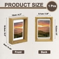 thumbnail image 2 of Uxcell 1Pcs Floating Frame, 3.5 x 5 Inch Wood Picture Frame for Pressed Flowers, 2 of 6