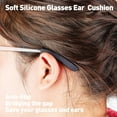 thumbnail image 4 of GIXUSIL Soft Silicone Glasses Ear Cushions, 5 Pairs Anti-Slip Eyeglass Grips for Behind the Ear, Eyeglass Ear Pads, Glasses Slip Preventer for Glasses Sunglasses Eyewear(White), 4 of 6