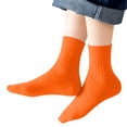 thumbnail image 4 of Dlentnea Boys Girls Solid Color Crew Socks Cotton Comfort Breathable Casual School Uniform Basic Sock, 4 of 6