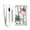 Flamingos and Palm Trees, variant on JIALIOU Nylon Trifold Card Wallet with ID Window Zipper Pocket for Men Women Teen Flamingos and Palm Trees