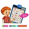 thumbnail image 1 of Gráfico de pared interactivo del alfabeto para niños de 2 a 4 años: aprenda letras ABC, números, palabras, juguetes de ortografía para niños pequeños, juguetes de aprendizaje para niños, juguetes de, 1 of 5