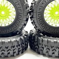 thumbnail image 4 of Vogacara RCGOFFLOW-llantas de plástico resistentes al desgaste, 4 piezas, neumáticos para llantas de control remoto 1/24, neumático Axial Kits de construcción modelo Verde, 4 of 6