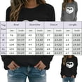 thumbnail image 3 of Bibifish Womens Crewneck Sweatshirts Valentines Day Casual Love Cat Printed Long Sleeve Sweatshirts Autumn Winter Casual Pullover, 3 of 6